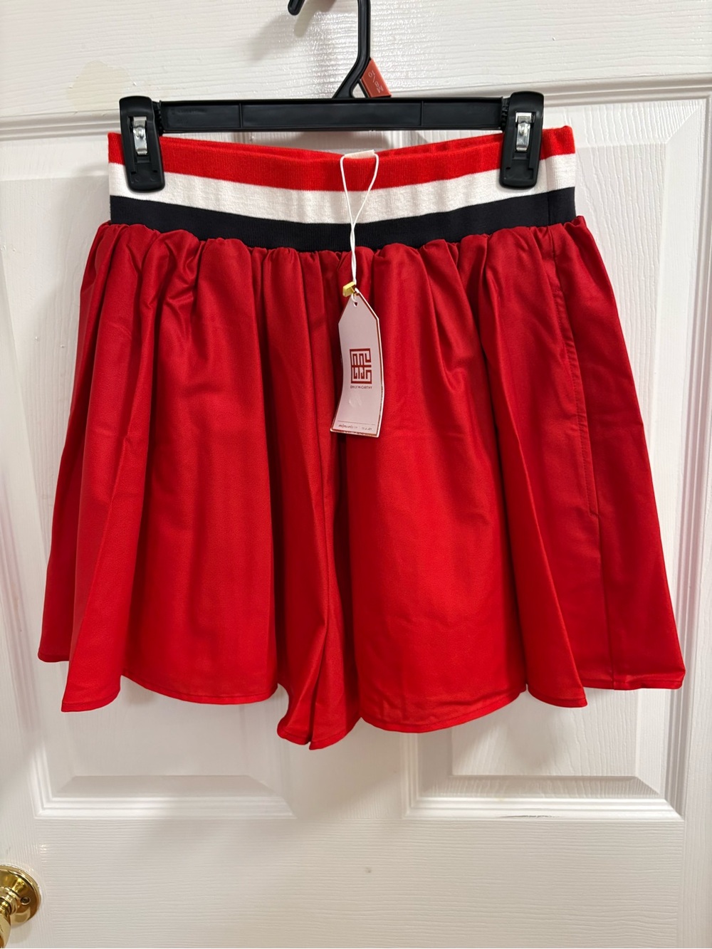 Emily McCartney Swing Short. Red, white and blue, NWT